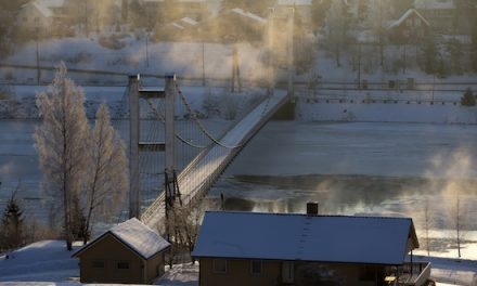 Brua ved Rånåsfoss fra boka «Glomma gjennom Sørum – livet langs elva»